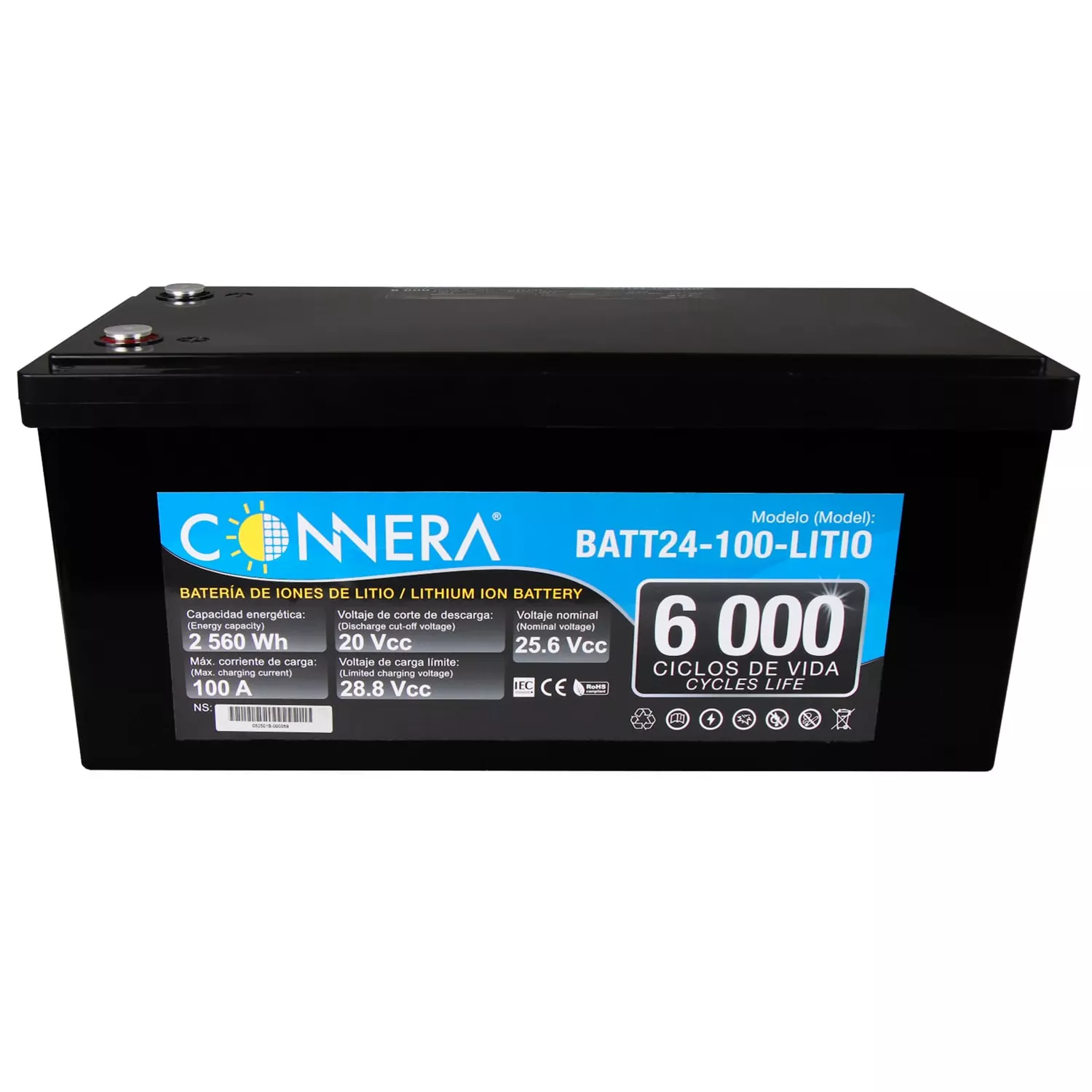 Batería de LITIO LiFePO₄ - BATT24-100-LITIO