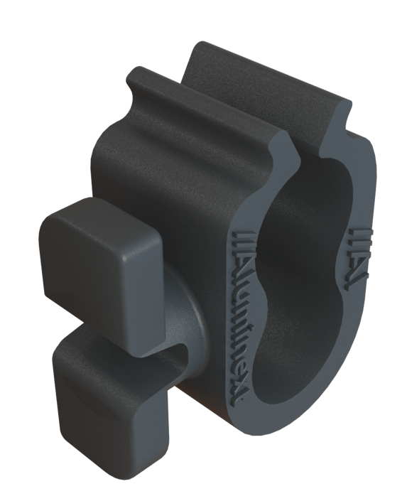 5 Clips de Plástico para 2 cables, Next-Rail