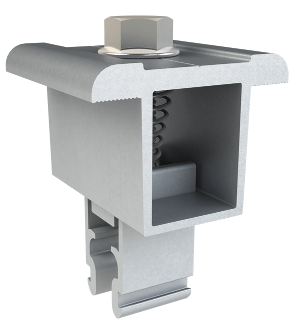 2 Abrazaderas universales de Aluminio para paneles de 30-46mm - NXT-AUA-30/46-2
