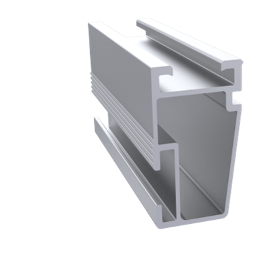 Perfil Nxt-Rail 4.2m, mill finish, Aluminio 6105-T6