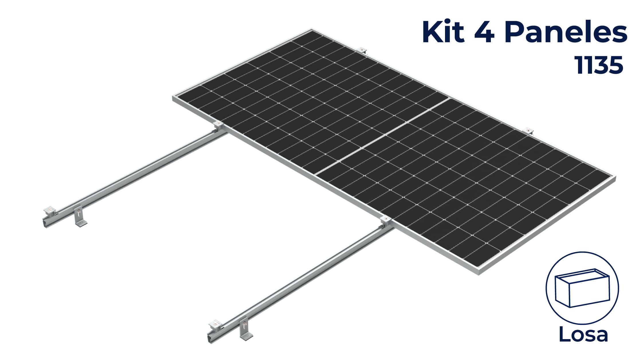 Kit Nxt-Rx para 4 paneles a 0° hasta 1135mm