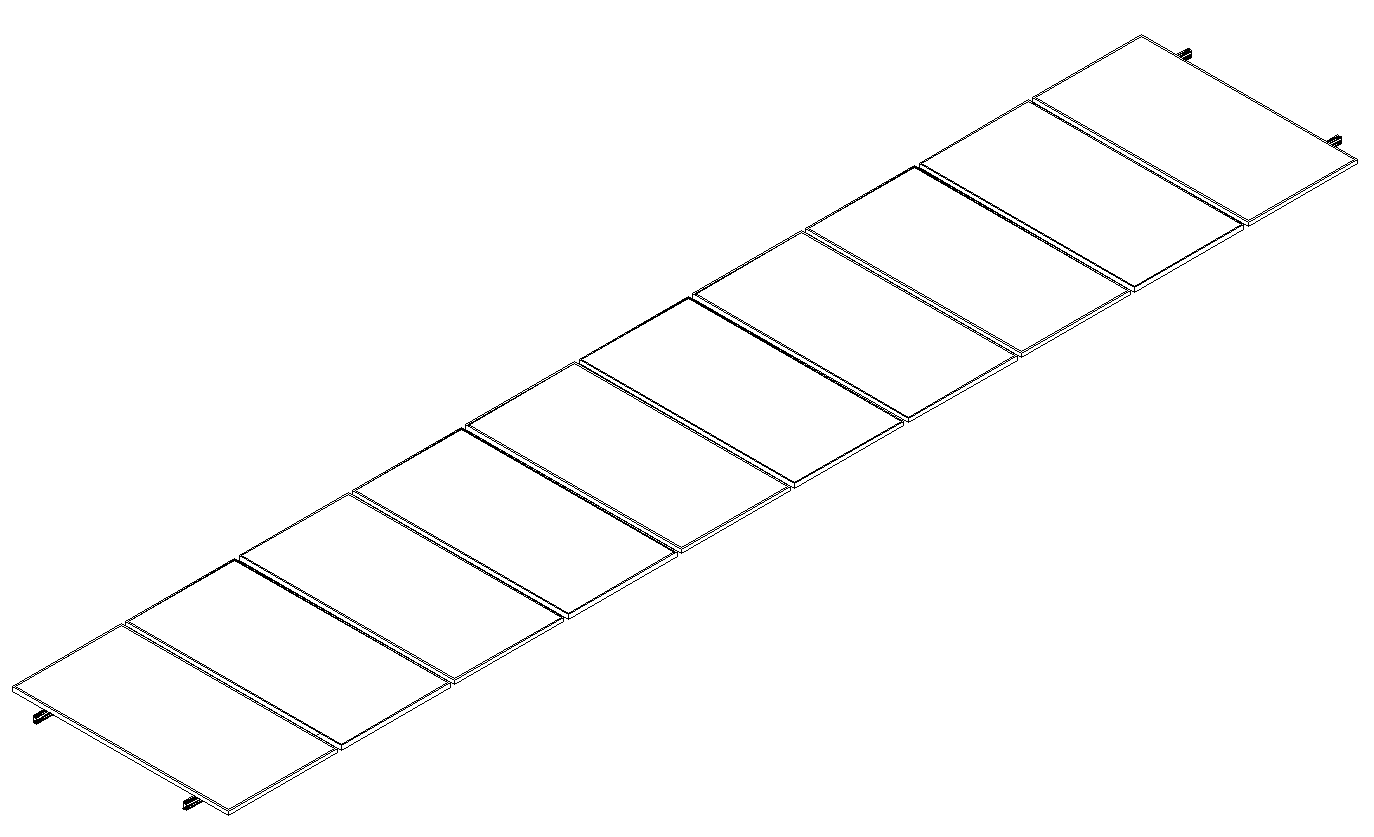 Kit next rail para 10 paneles de 0° hasta 1135mm