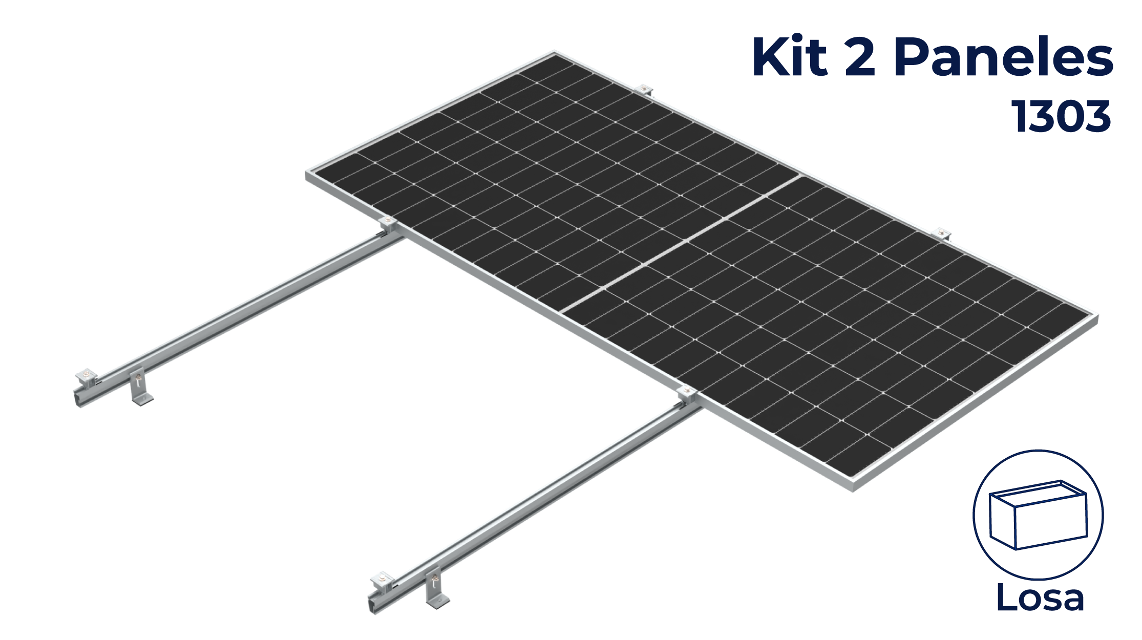 Kit Nxt-Rx para 2 paneles a 0° hasta 1303mm