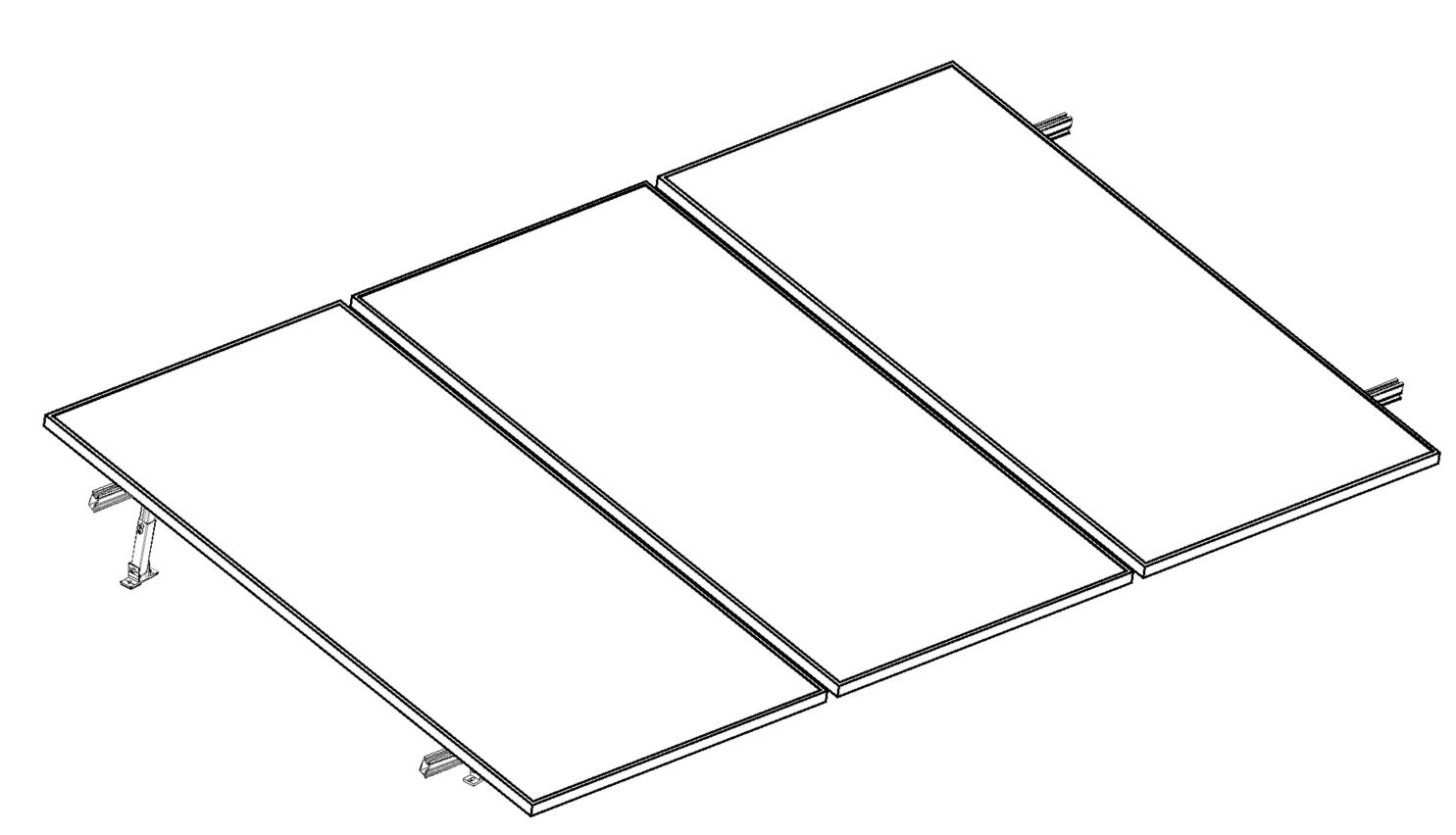 Kit Nxt-Rx para 3 paneles de 10 a 20° hasta 1303mm