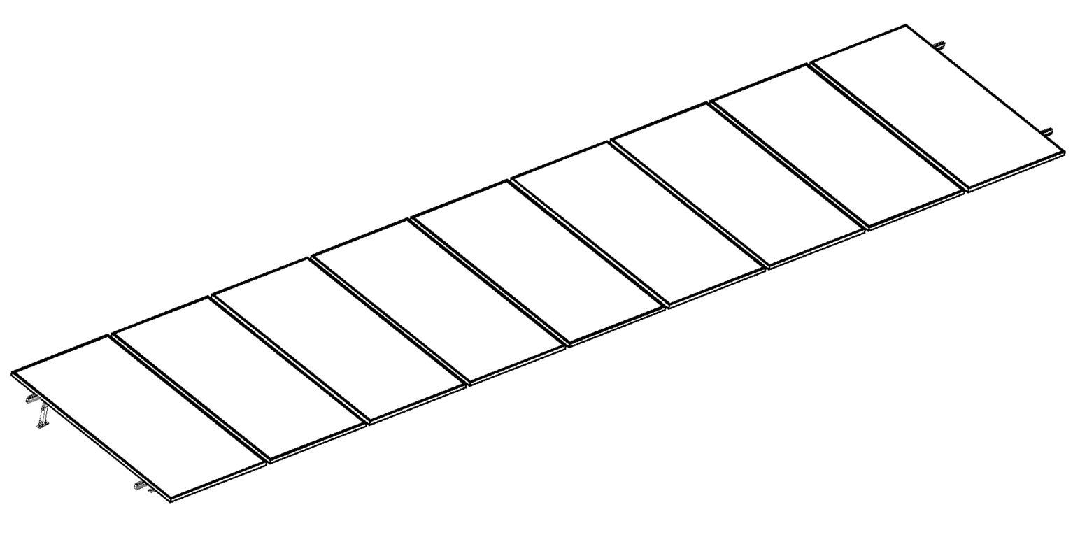 Kit Nxt-Rx para 9 paneles de 10 a 20° hasta 1303mm