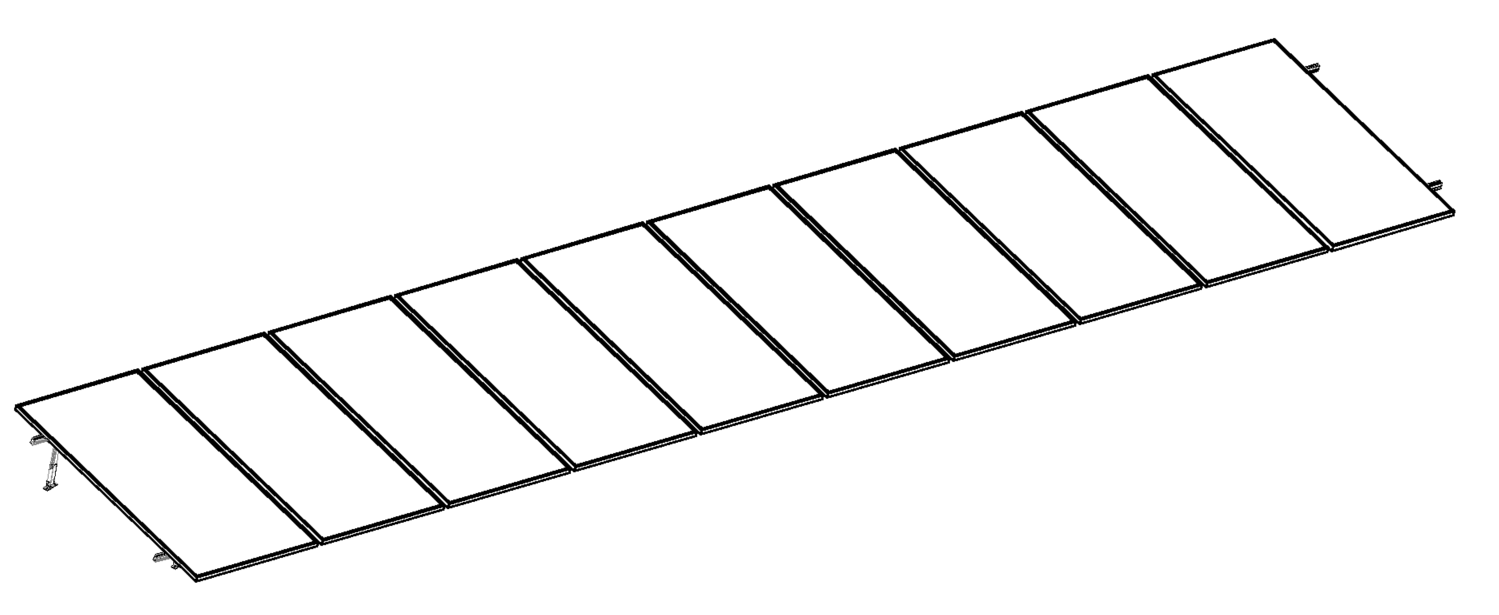 Kit Nxt-Rx para 10 paneles de 15 a 30° hasta 1303mm