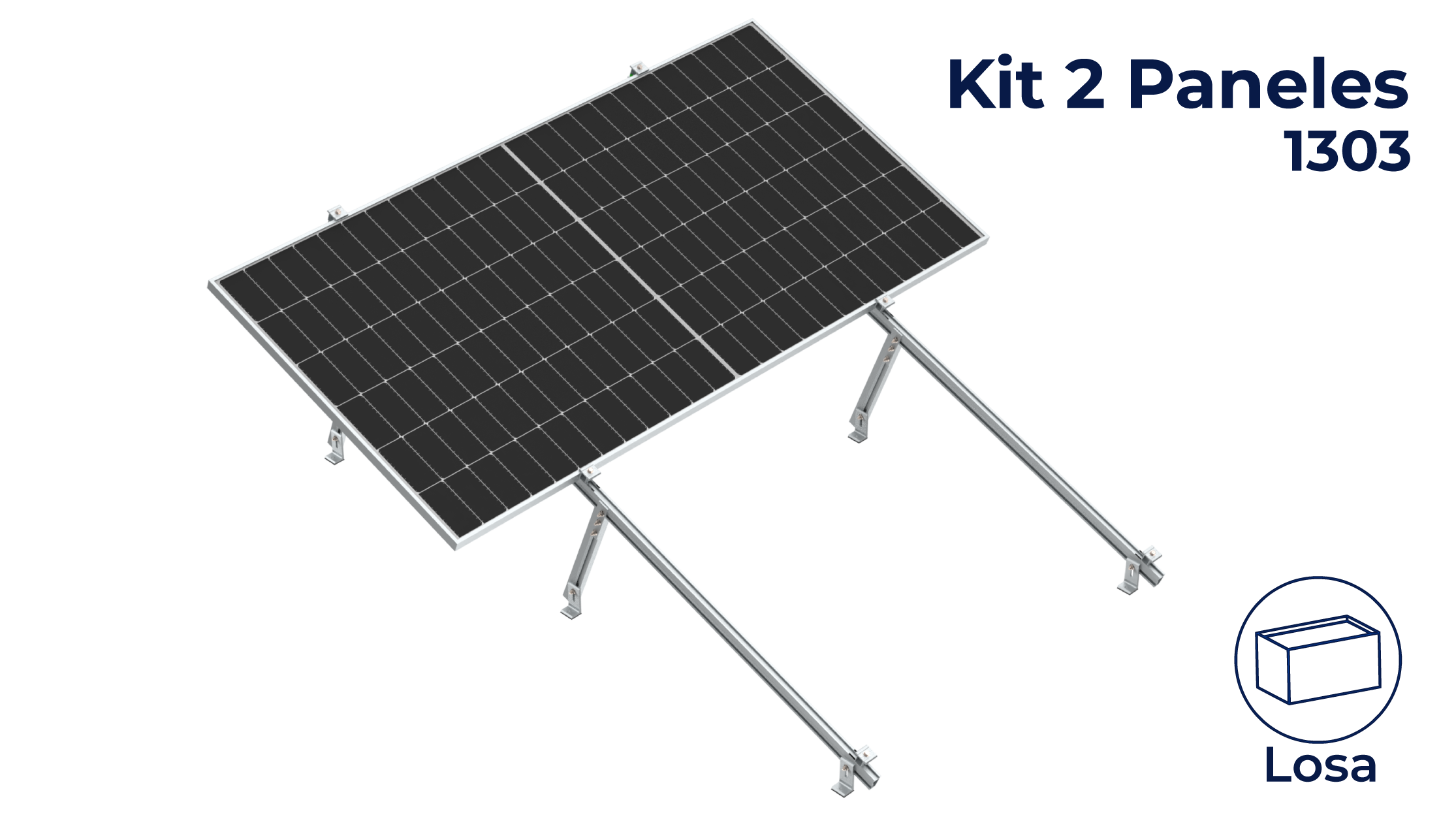 Kit Nxt-Rx Horizontal 2 paneles en 1 fila a 20° hasta 1303mm