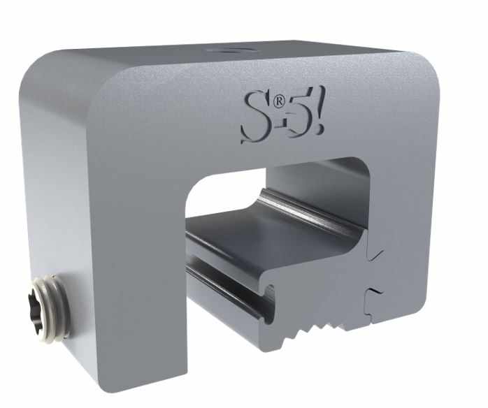 Abrazadera S-5-H-Mini para fijación en lámina engargolada horizontal