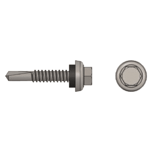 Tornillo auto taladrante #14 de 1/4" de diámetro por 1.5" de longitud
