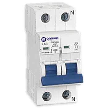 Interruptor termomagnético 240Vac para riel DIN, 6kA, 2P x 16A, Curva C
