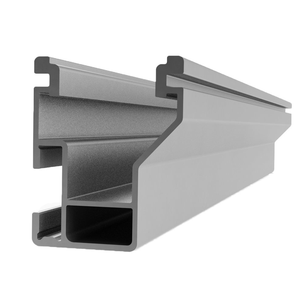 Perfil CrossRail 48X, 4.70m, mill finish, Aluminio Serie 6000.