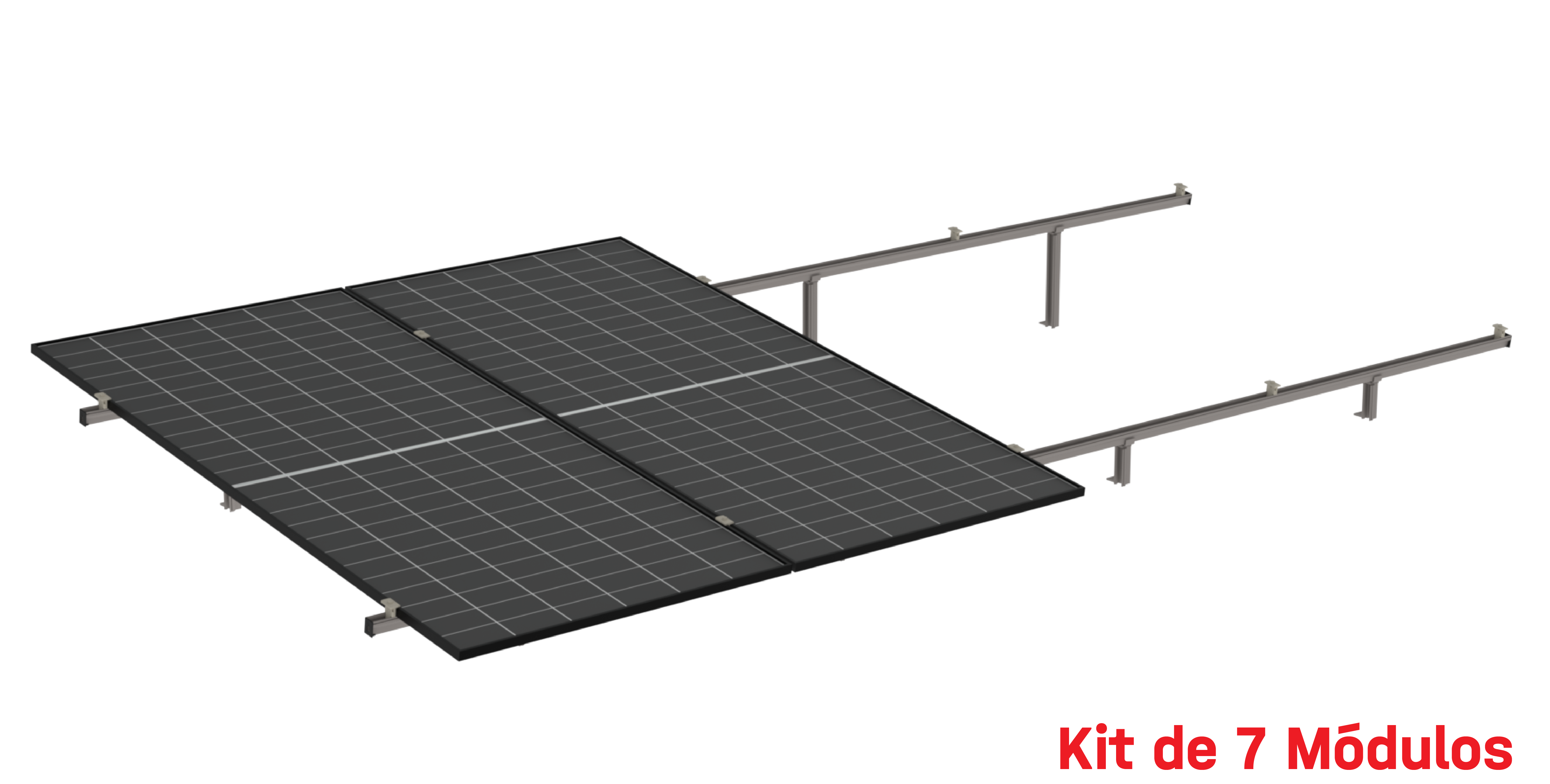 Kit de K2 para 7 paneles a 8° hasta 1303mm - 160km/h