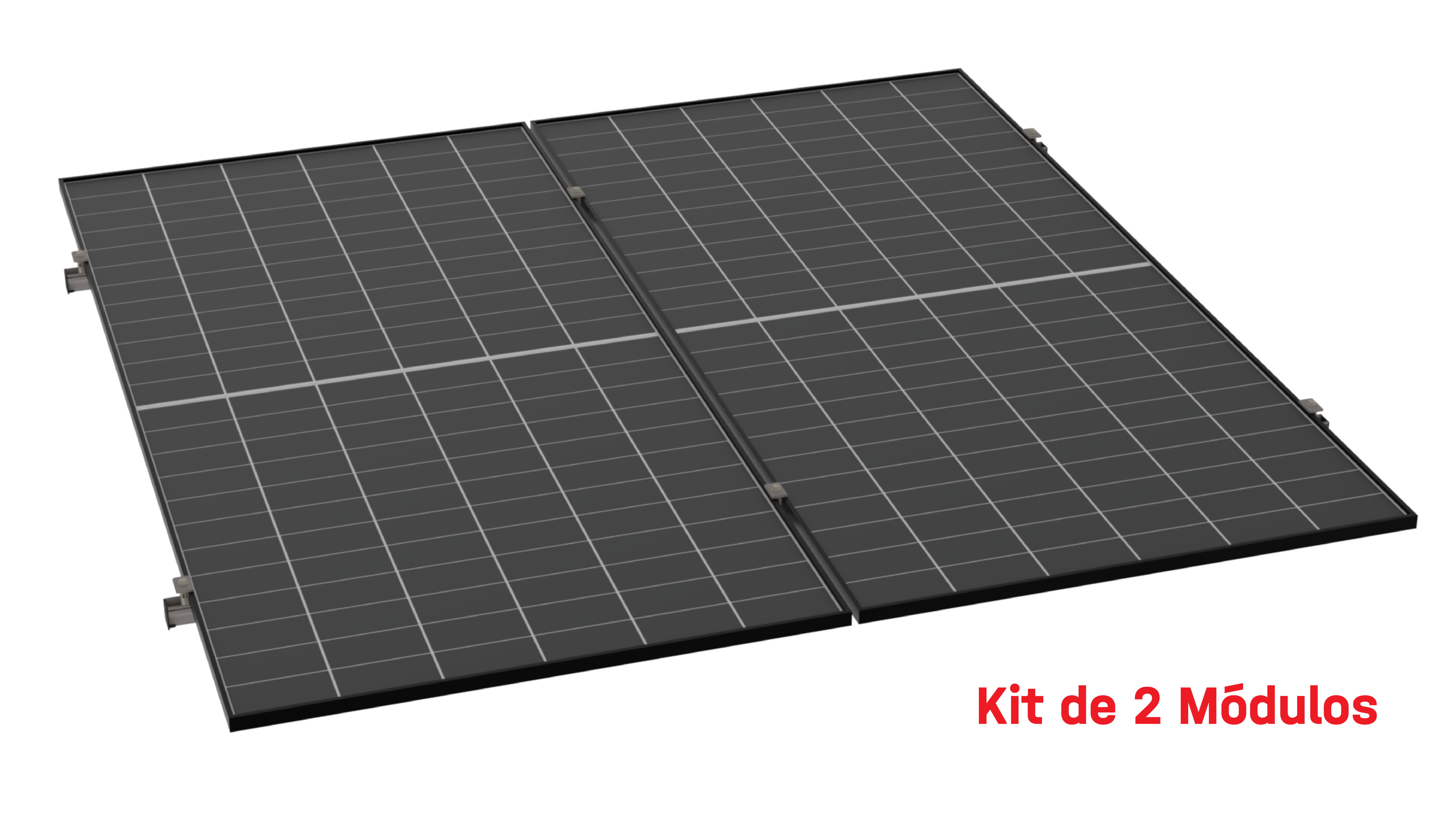 Kit de K2 para 2 paneles a 0° hasta 1134mm - 160km/h