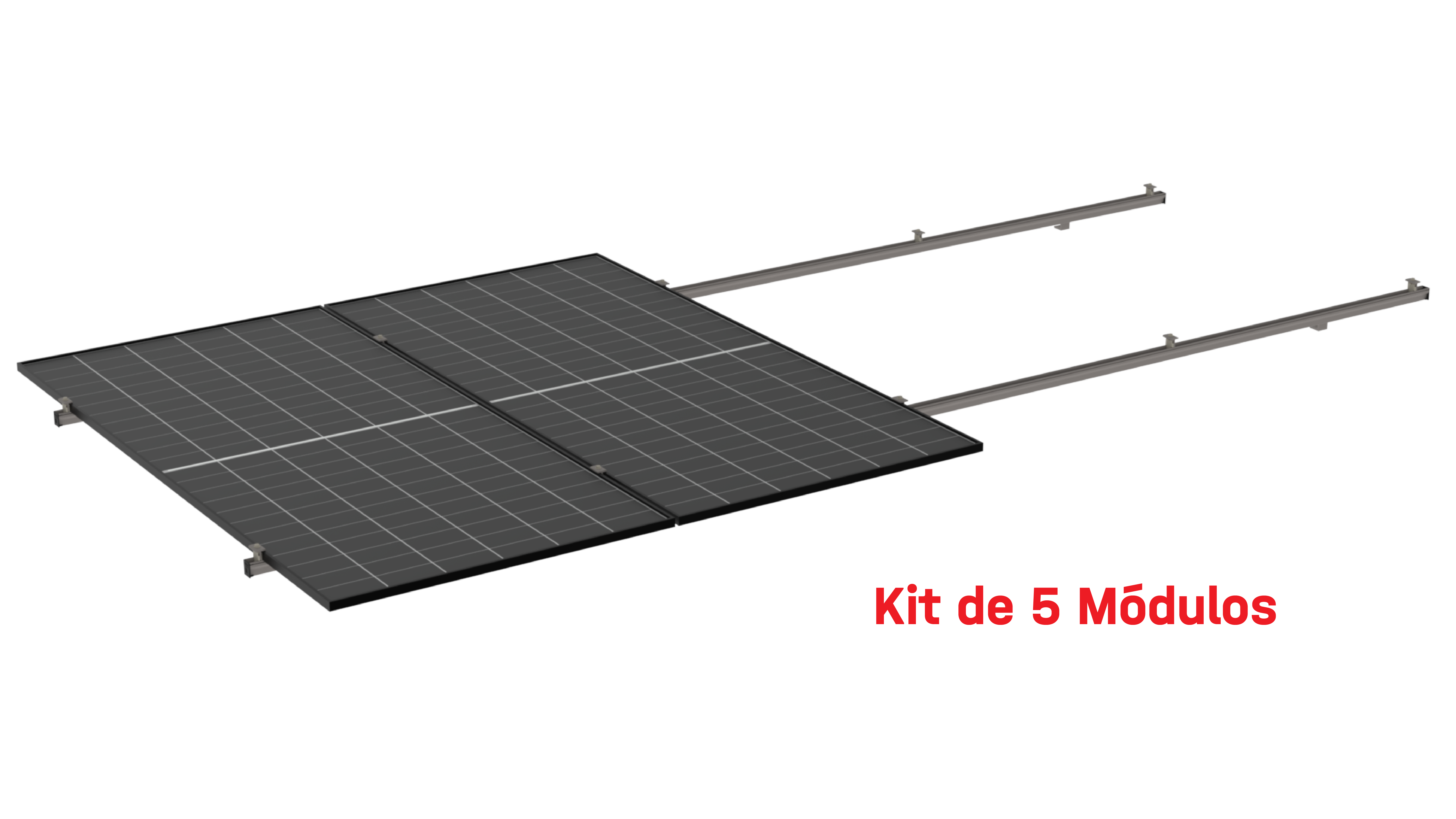 Kit de K2 para 5 paneles a 0° hasta 1303mm - 200km/h