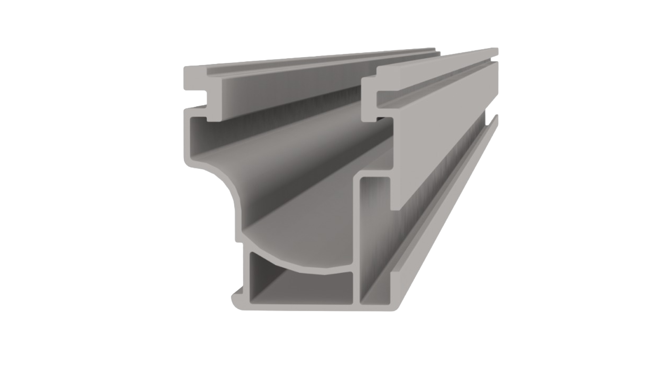 Perfil CrossRail 44X, 4.70m, mill finish, Aluminio Serie 6000.