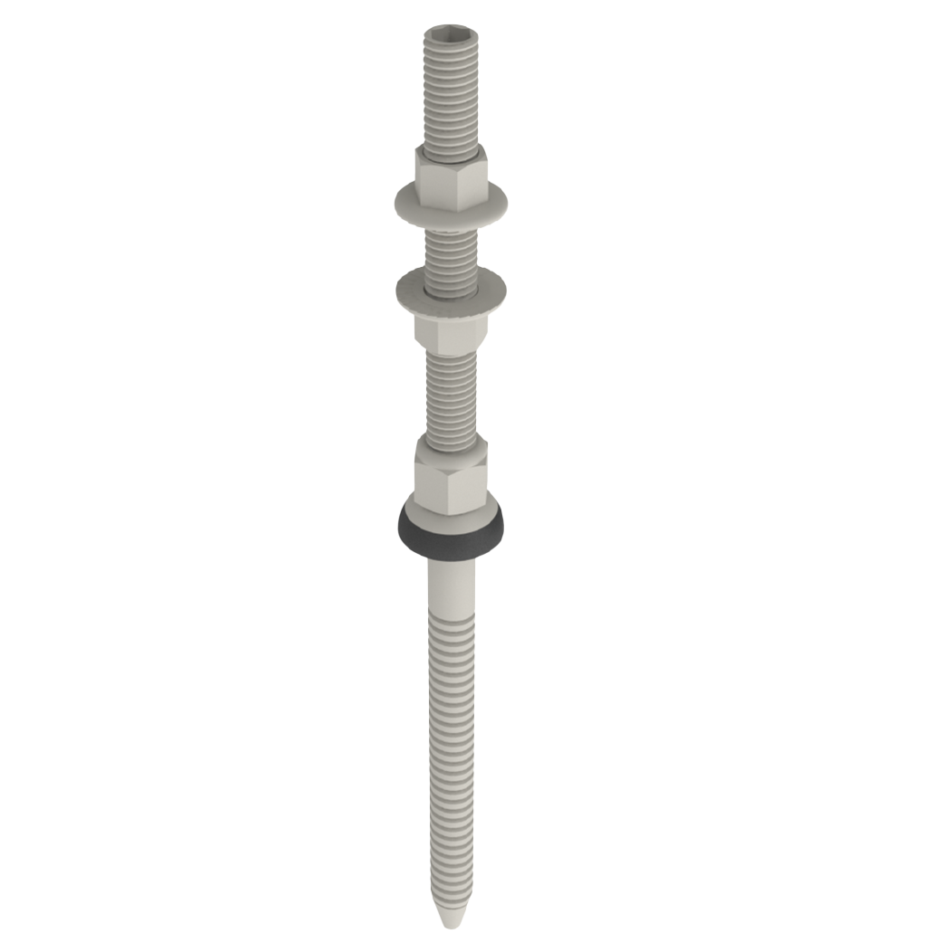 Tornillo autorroscante solar p/techos metalicos, de 85 mm