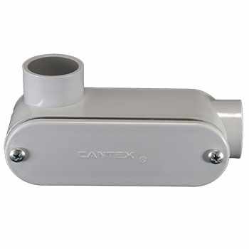 Conduleta de PVC tipo LL de 3/4"