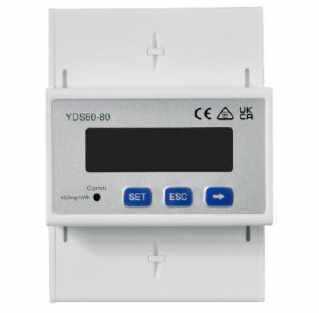 Smart Power Sensor con CTs integrados para sistemas hasta de 80A y comunicación RS485 para inversores C&I trifásicos Huawei.