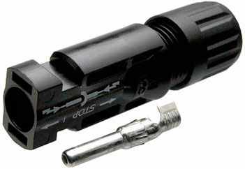 Conector MC4 macho para cables 12-10 AWG