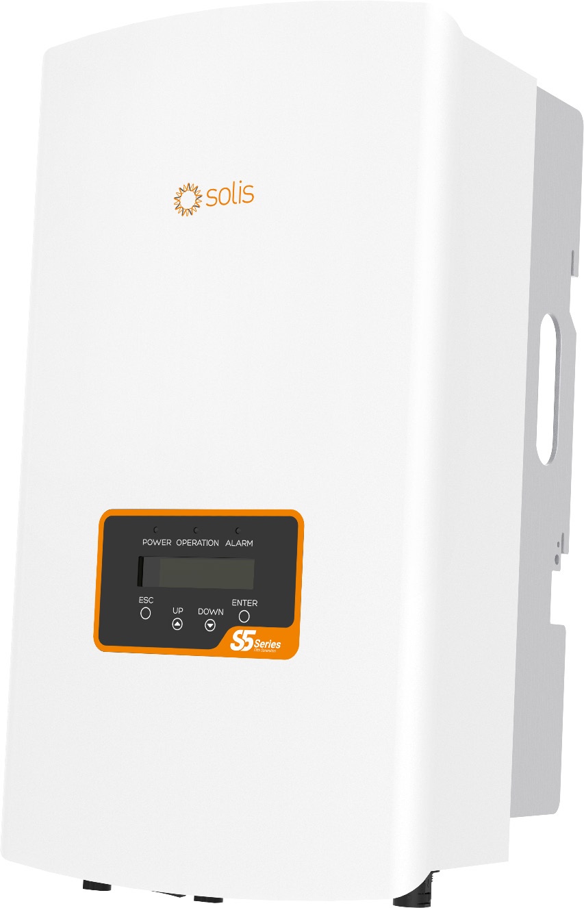 Inversor trifásico Solis S5-GR3P, imagen original del fabricante sin registrador opcional
