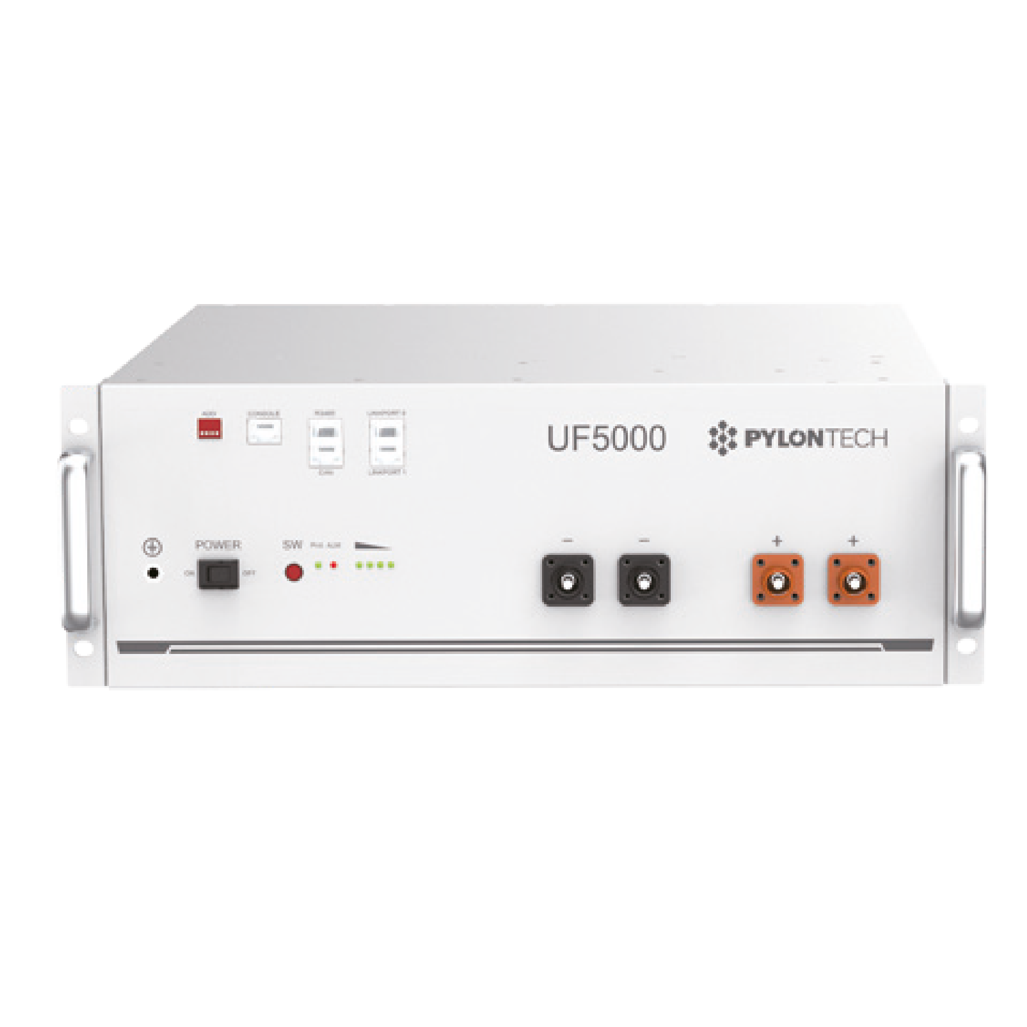 Bateria de Litio LFP de 5.12kWh, 51.2V, 100AH, DOD 95% Color Blanco, Base de montaje en pared incluido
