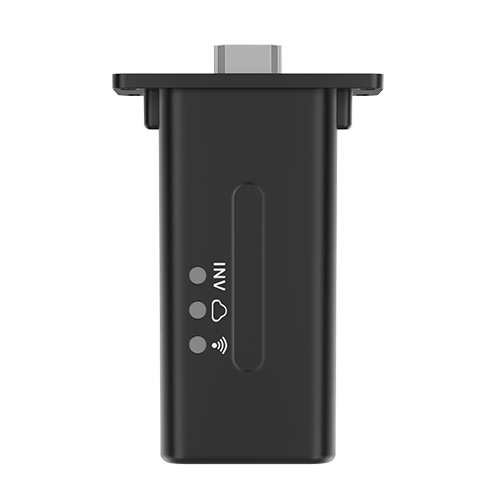 Módulo LUX E-WIFI con indicadores de inversor, red y Wi-Fi
