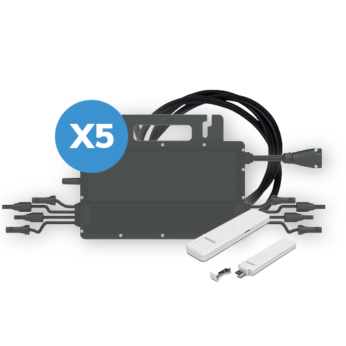 KIT CON 5 HMS-2000-4T-16A, 1 DTU-LITE-S, 5 HMS - AC Trunk Cable 2mt 2F3H 10AWG